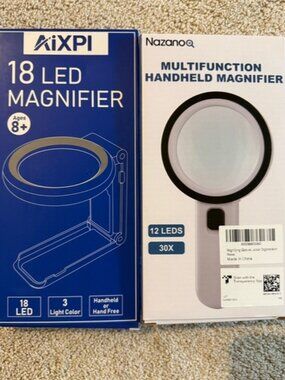 AiXPI 18 LED Magnifier - Blue Packaging